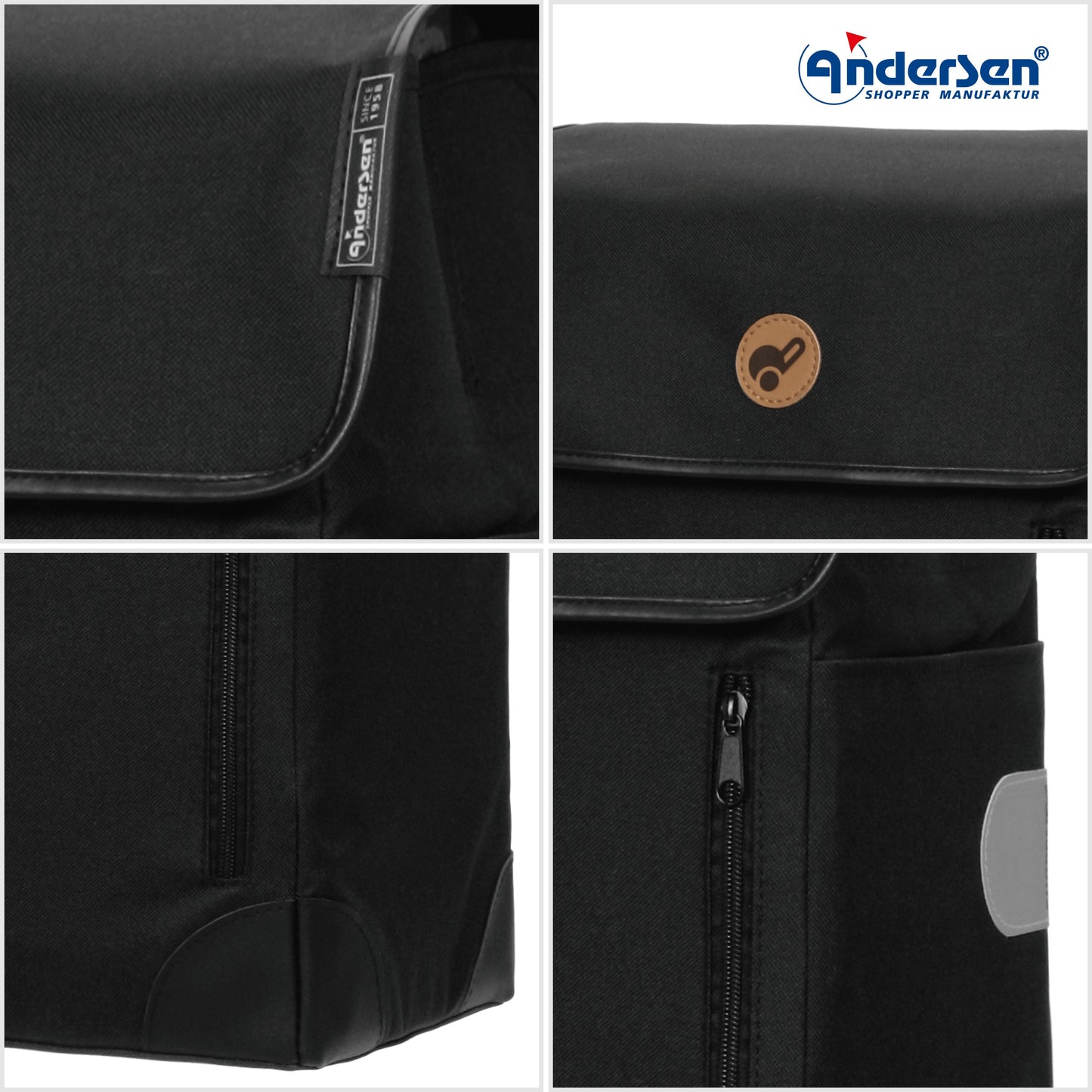 Andersen Shopper Manufaktur-Scala Shopper Weda schwarz-www.shopping-trolley.ch-bild5