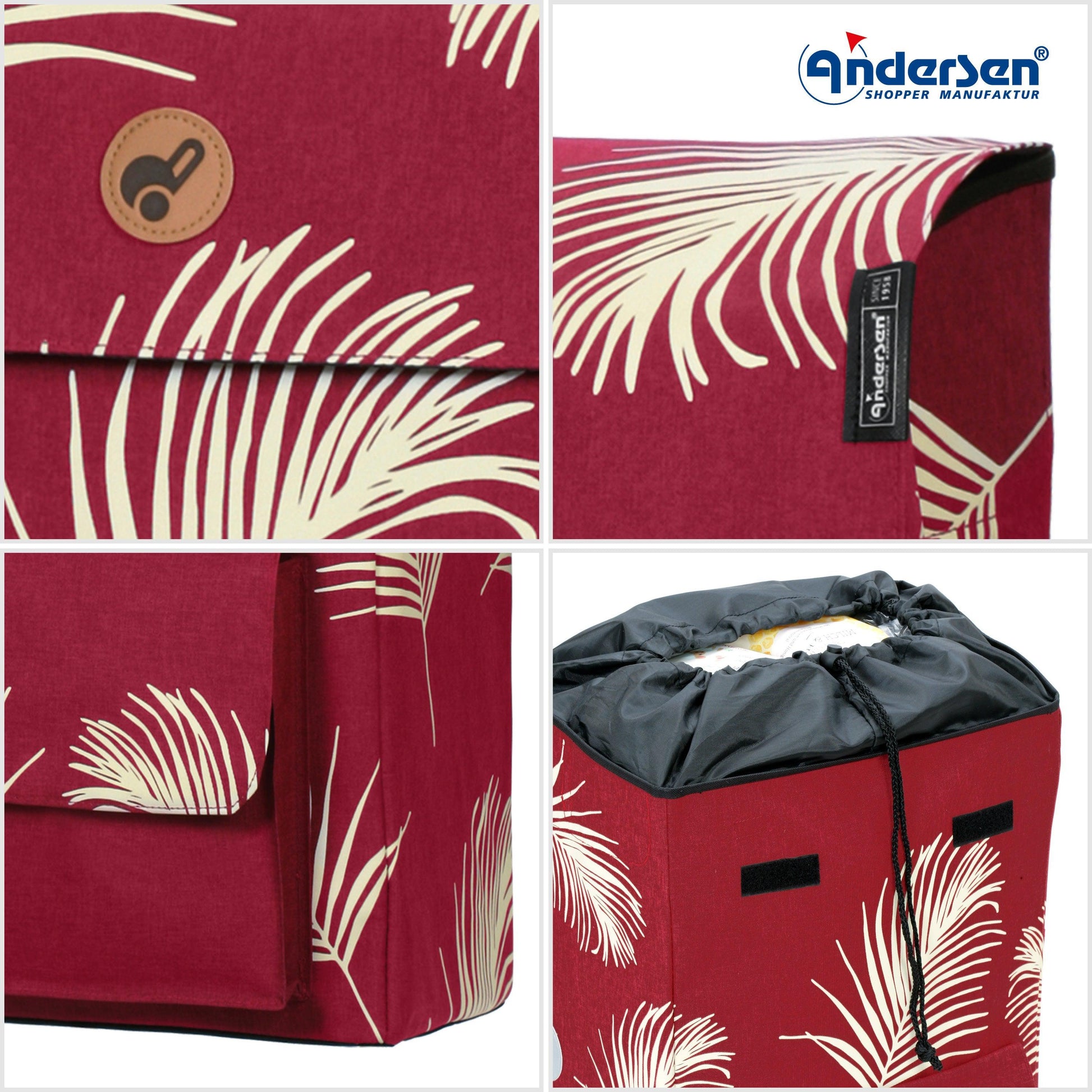 Andersen Shopper Manufaktur-Treppensteiger Royal Shopper Signe rot-www.shopping-trolley.ch-bild5