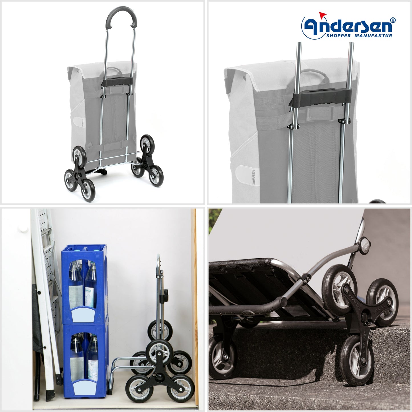 Andersen Shopper Manufaktur-Treppensteiger Scala Shopper Ipek Mo salbei-www.shopping-trolley.ch-bild4