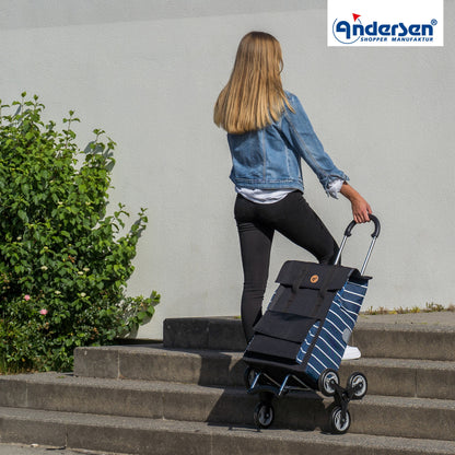 Andersen Shopper Manufaktur-Treppensteiger Scala Shopper Jella blau-www.shopping-trolley.ch-bild6