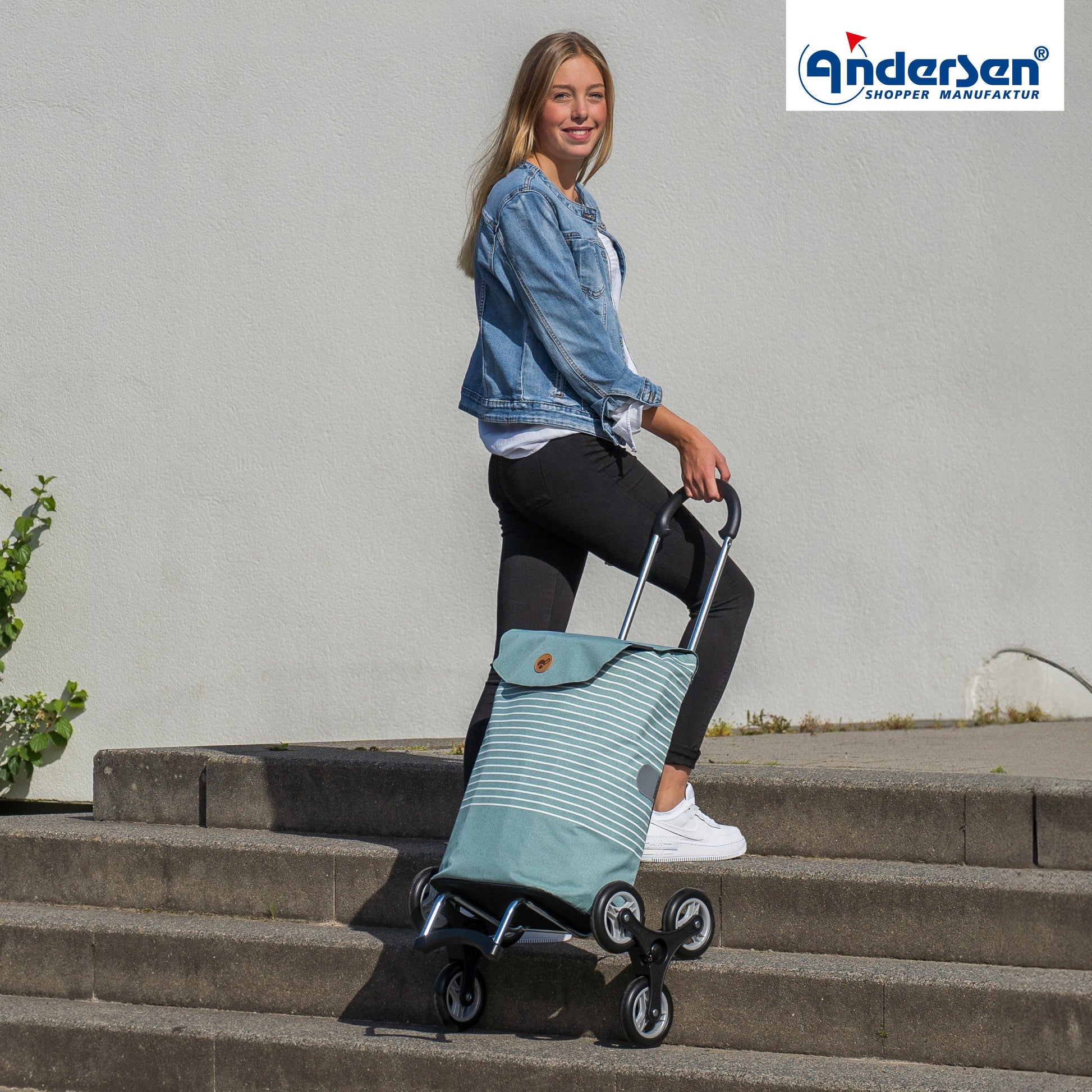 Andersen Shopper Manufaktur-Treppensteiger Scala Shopper Tilde mint-www.shopping-trolley.ch-bild6