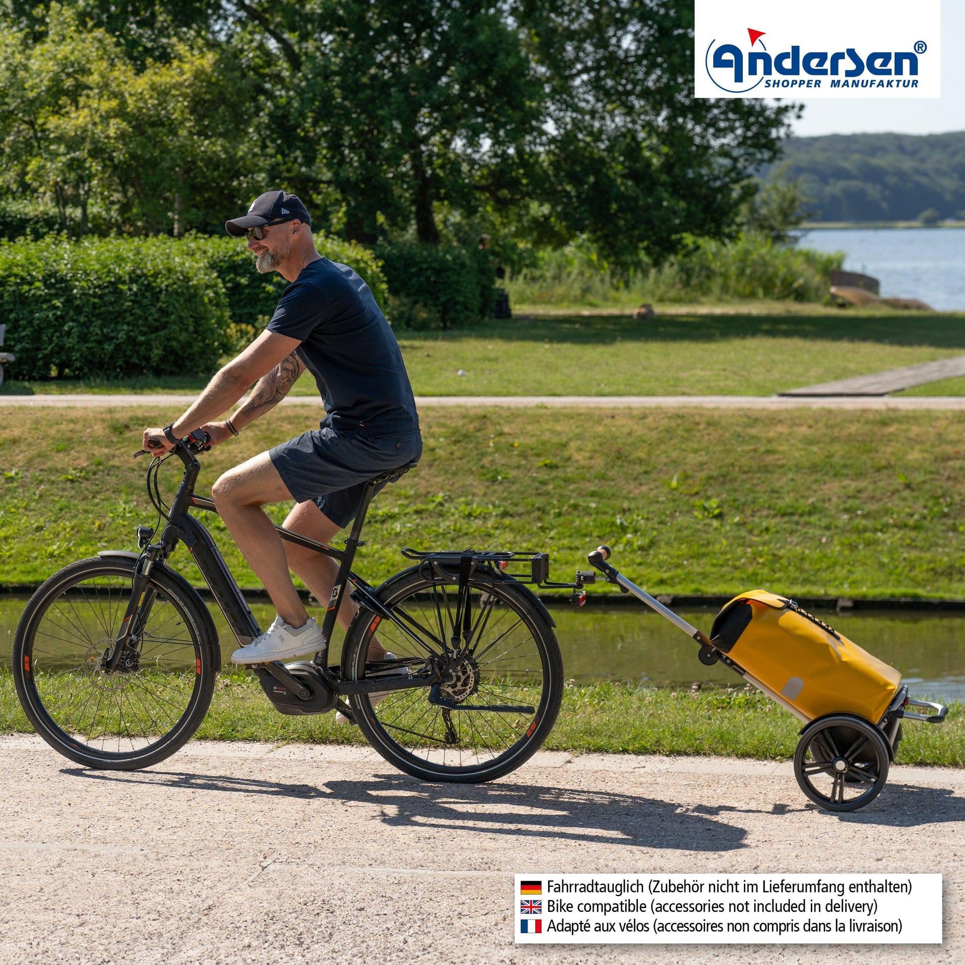 Andersen Shopper Manufaktur-Tura Shopper (Kugellagerrad 29 cm) Ortlieb gelb-www.shopping-trolley.ch-bild7