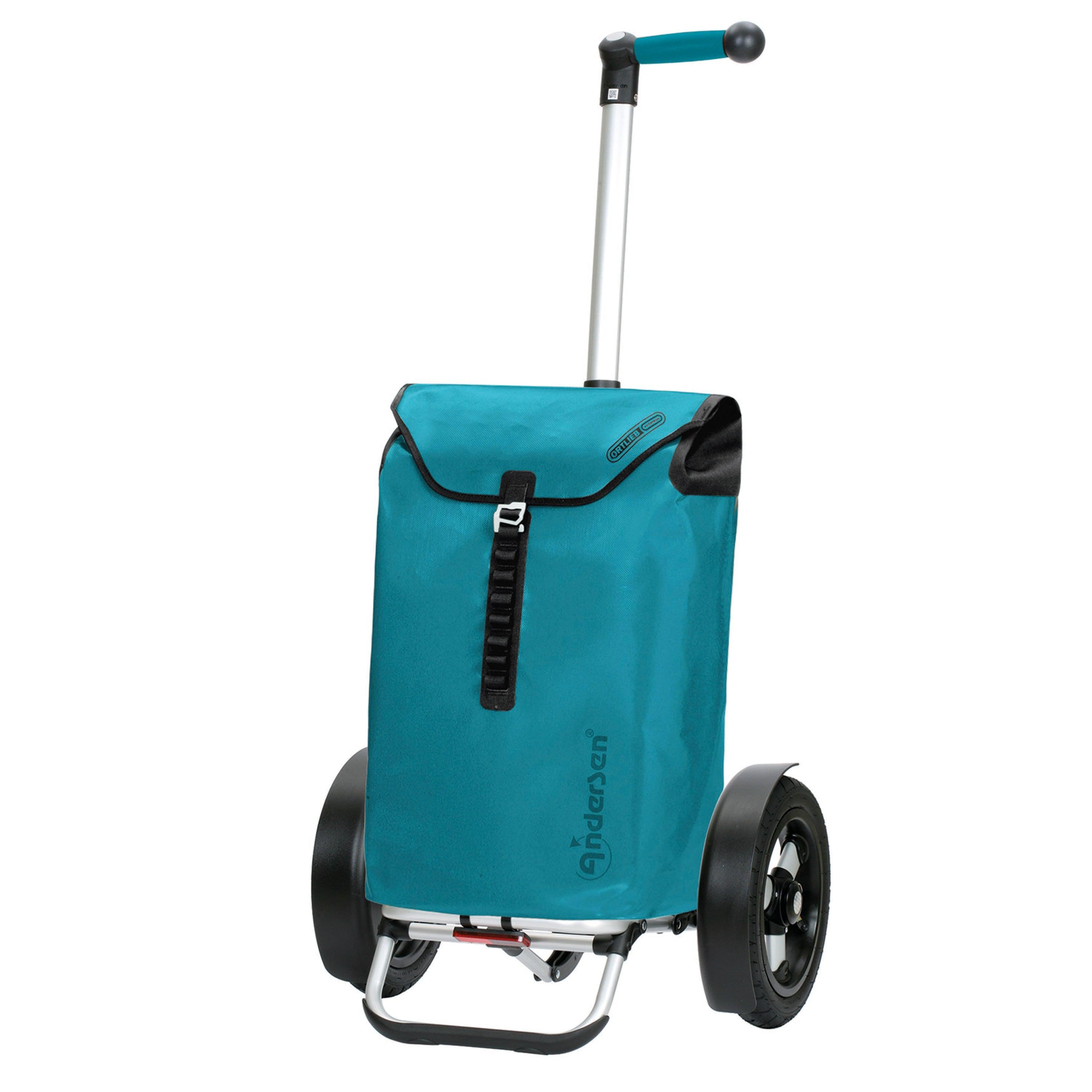 Andersen Shopper Manufaktur-Tura Shopper (Luft-Kugellagerrad 29 cm) Ortlieb petrol-www.shopping-trolley.ch-bild1