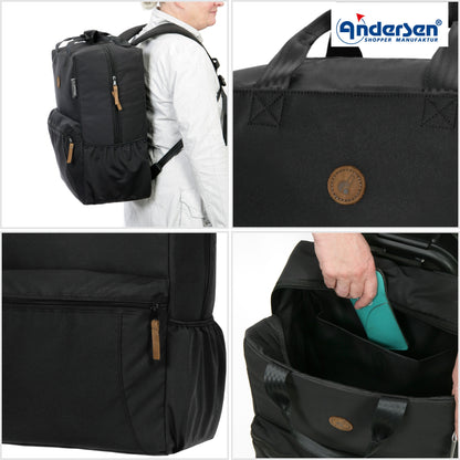 Andersen Shopper Manufaktur-Unus Shopper Carl schwarz-www.shopping-trolley.ch-bild6