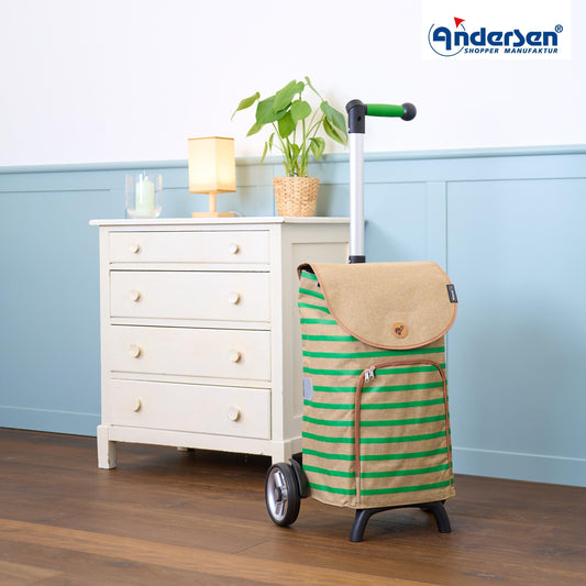Andersen Shopper Manufaktur-Unus Shopper Fun Eske grün-www.shopping-trolley.ch-bild7