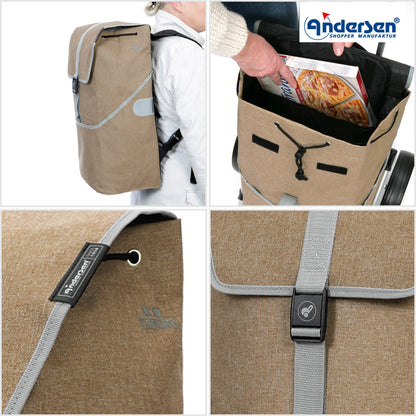 Andersen Shopper Manufaktur-Unus Shopper Fun Mikkel beige-www.shopping-trolley.ch-bild6