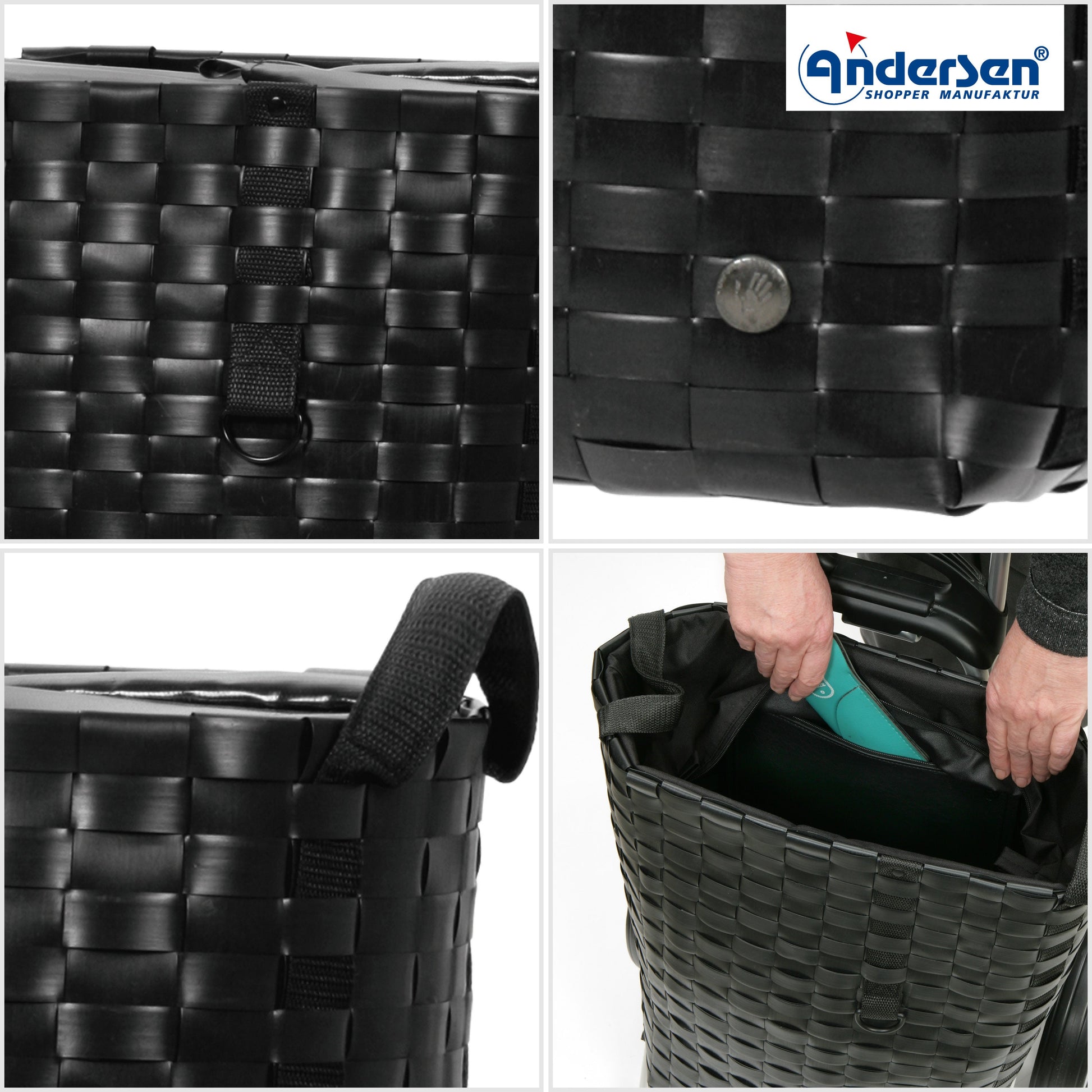 Andersen Shopper Manufaktur-Unus Shopper Silja black-www.shopping-trolley.ch-bild6