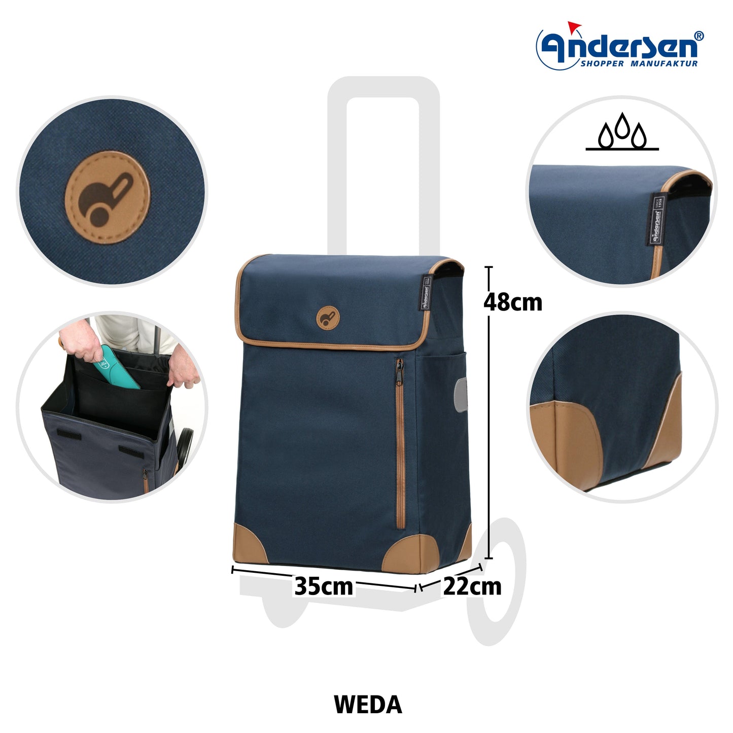 Andersen Shopper Manufaktur-Weda blau-www.shopping-trolley.ch-bild2