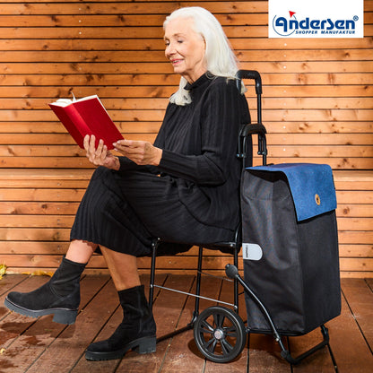 Andersen-Komfort Shopper Hera - Blau-shopping-trolley.ch