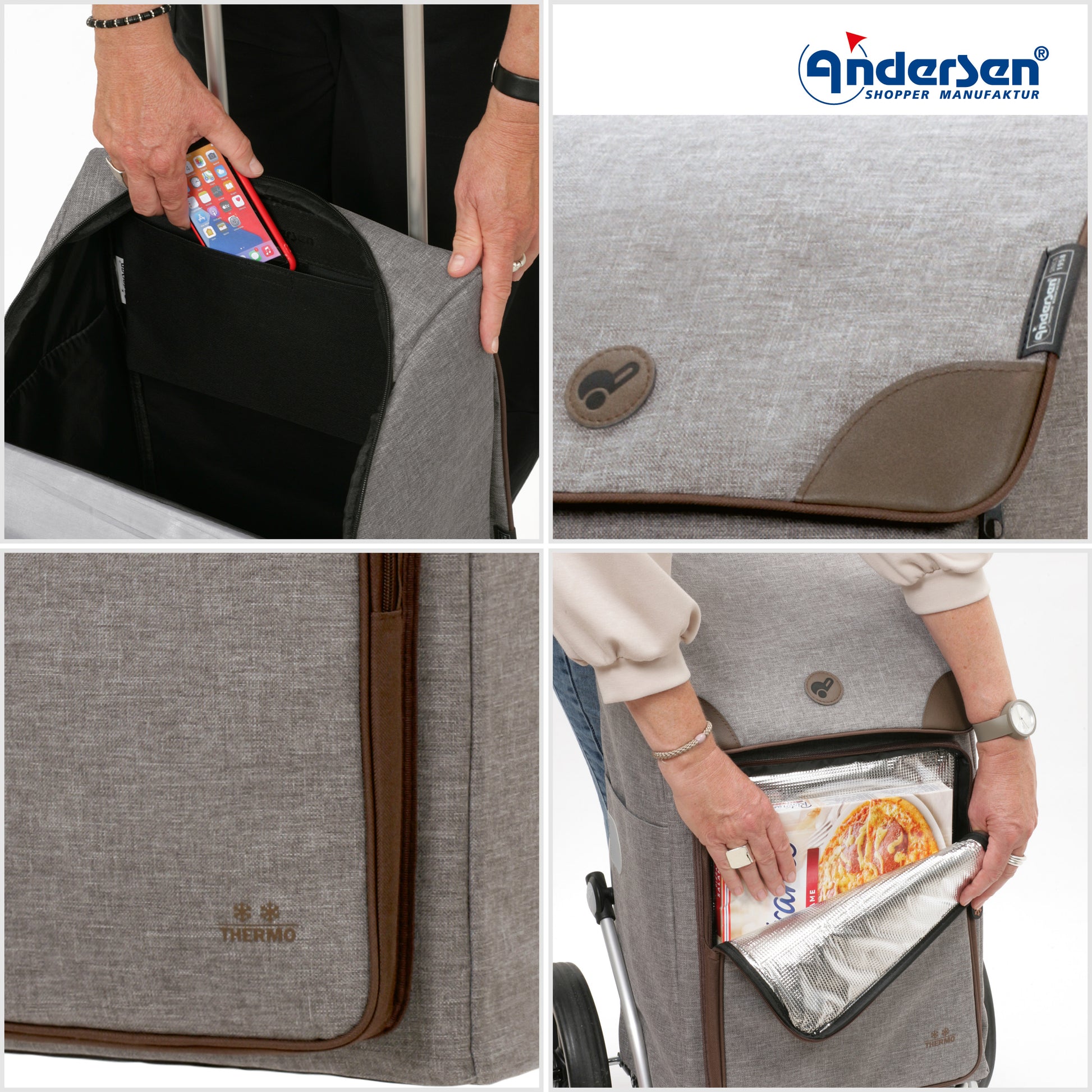 Andersen-Komfort Shopper Holk - Grau-shopping-trolley.ch