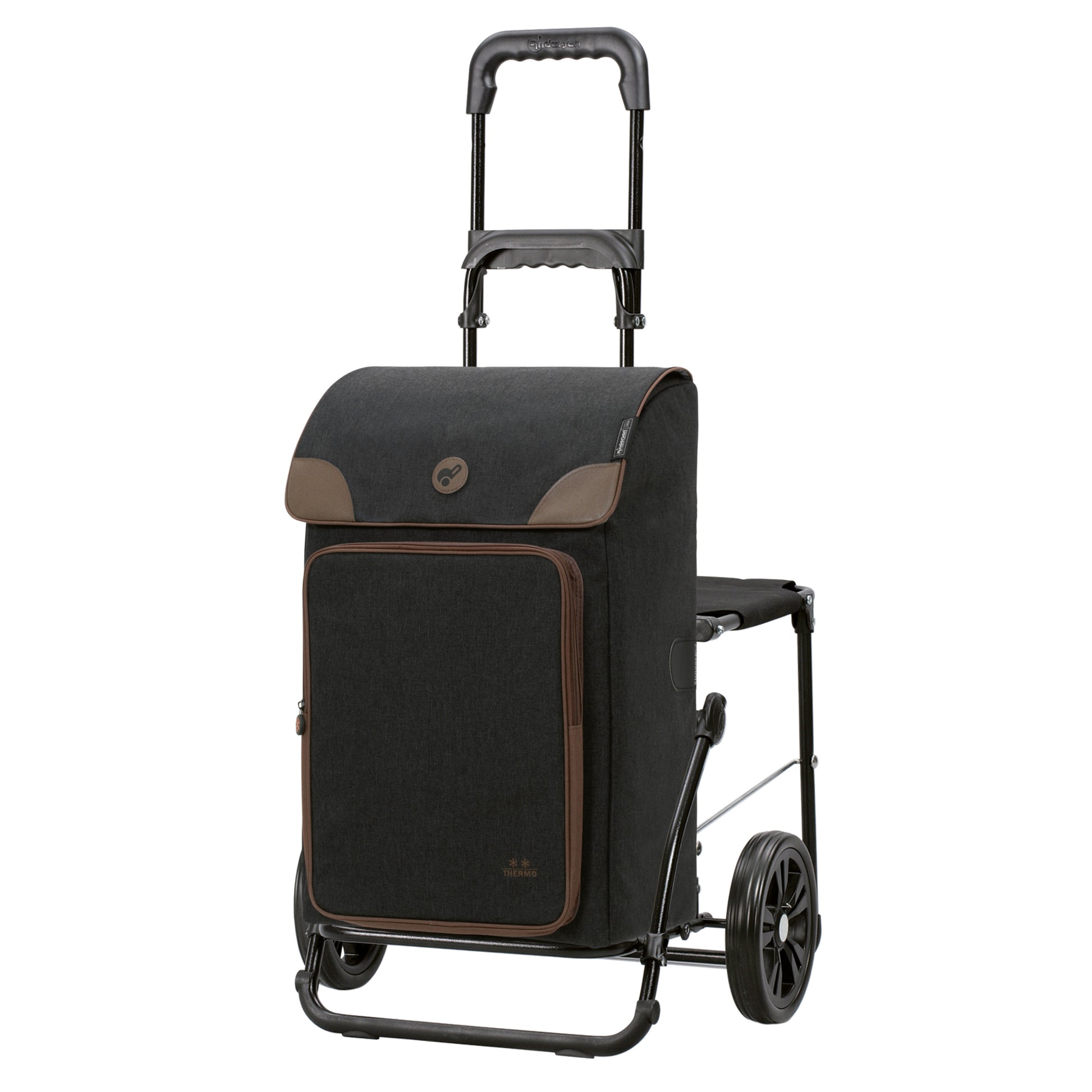 Andersen-Komfort Shopper Holk - Schwarz-shopping-trolley.ch