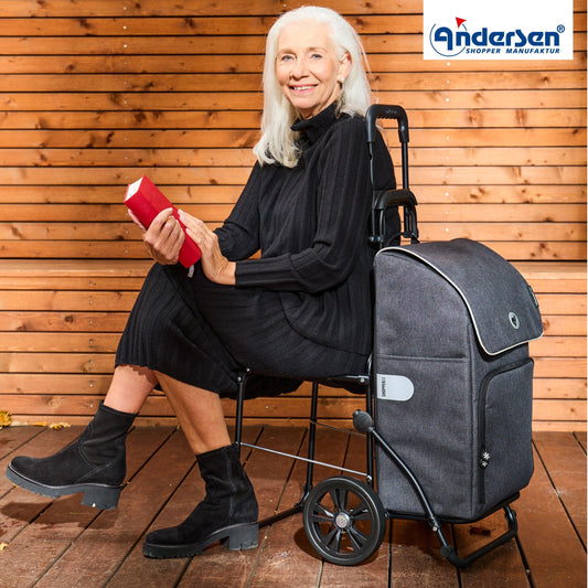 Andersen-Komfort Shopper Ipek Maxi - Anthrazit-shopping-trolley.ch