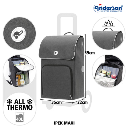 Andersen-Komfort Shopper Ipek Maxi - Anthrazit-shopping-trolley.ch