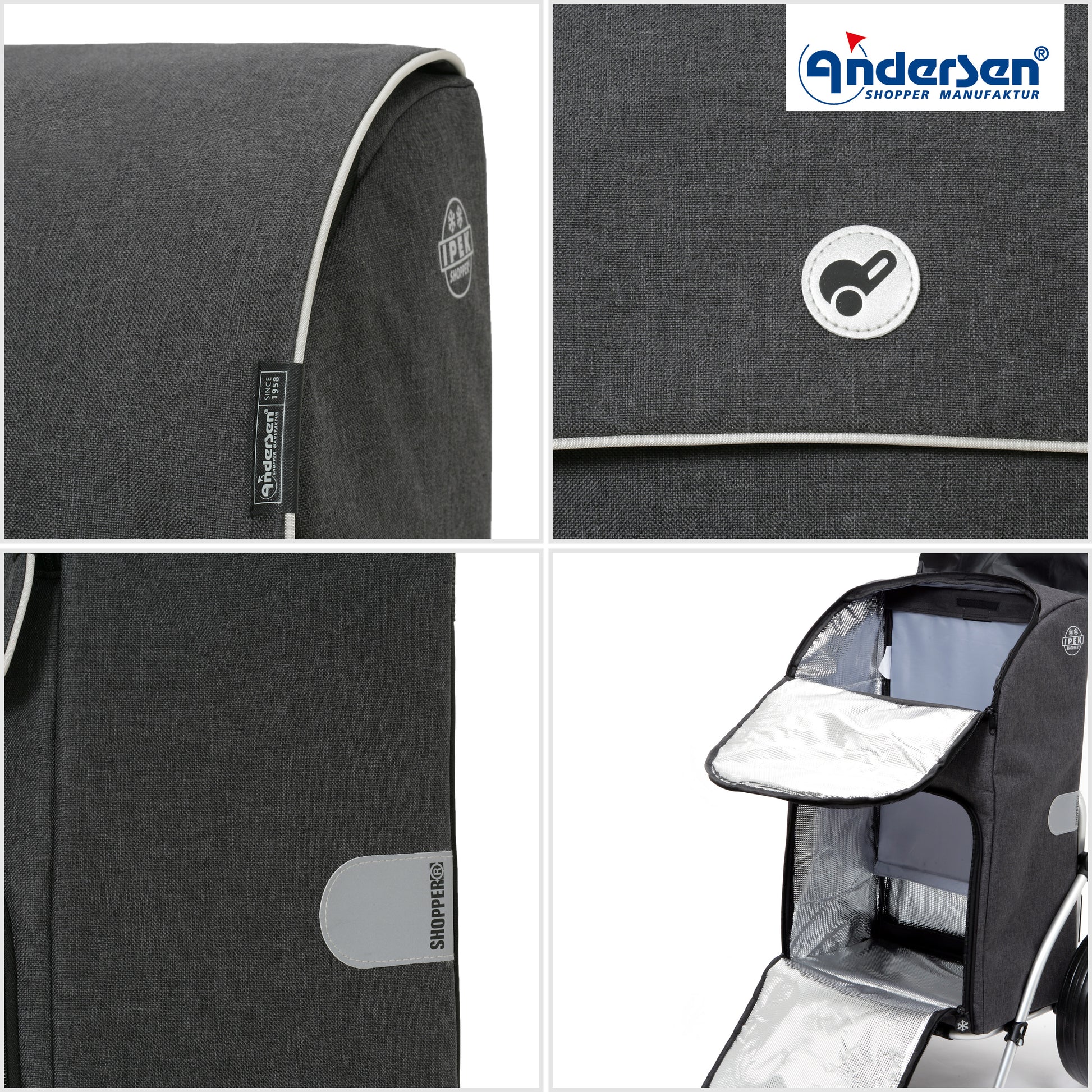 Andersen-Komfort Shopper Ipek Maxi - Anthrazit-shopping-trolley.ch