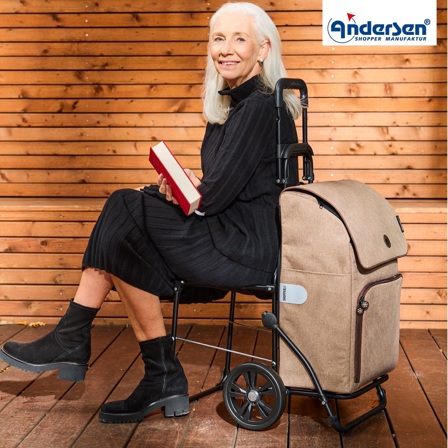 Andersen-Komfort Shopper Ipek Maxi - Sand-shopping-trolley.ch