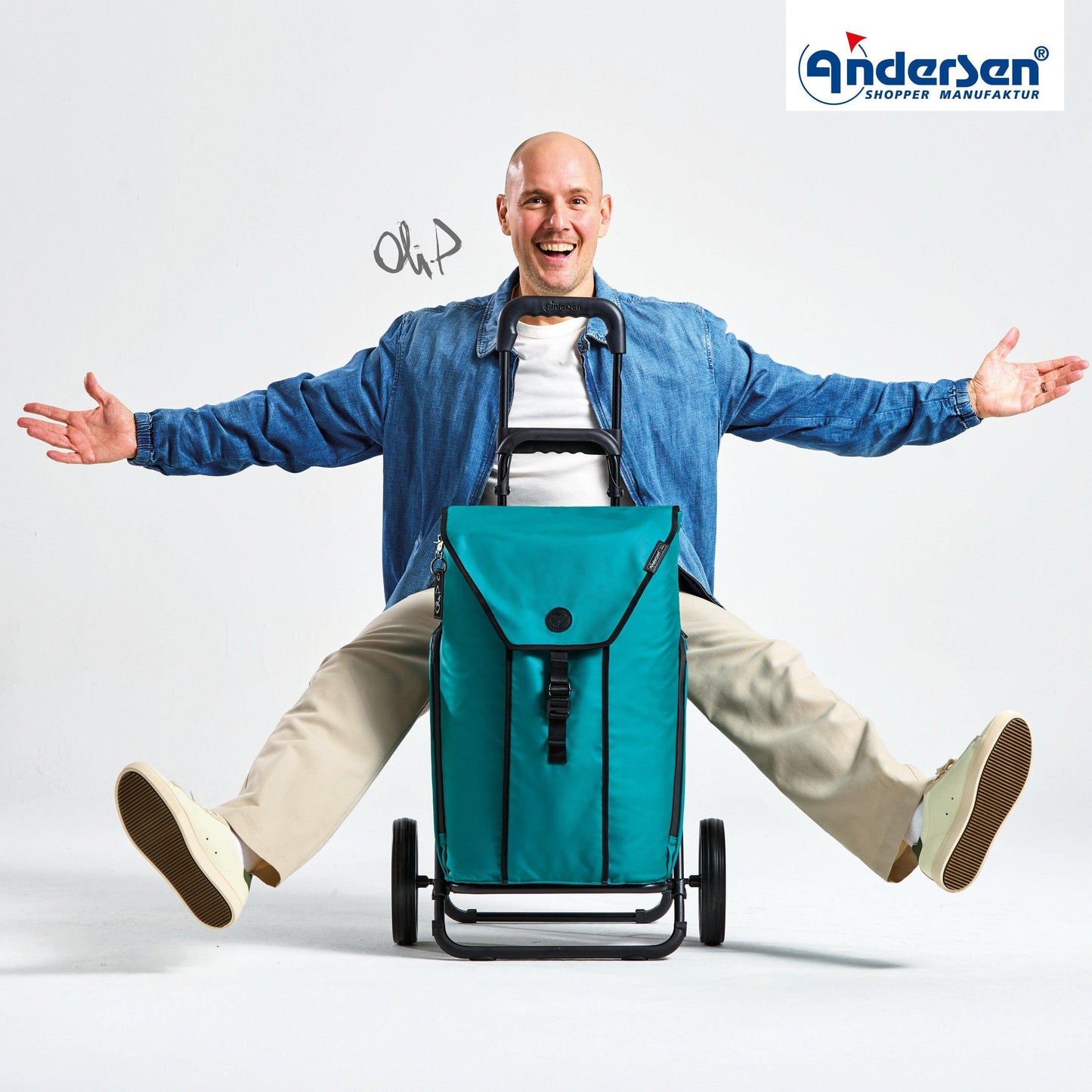 Andersen-Komfort Shopper Oli.P 3.0 - Petrol-shopping-trolley.ch