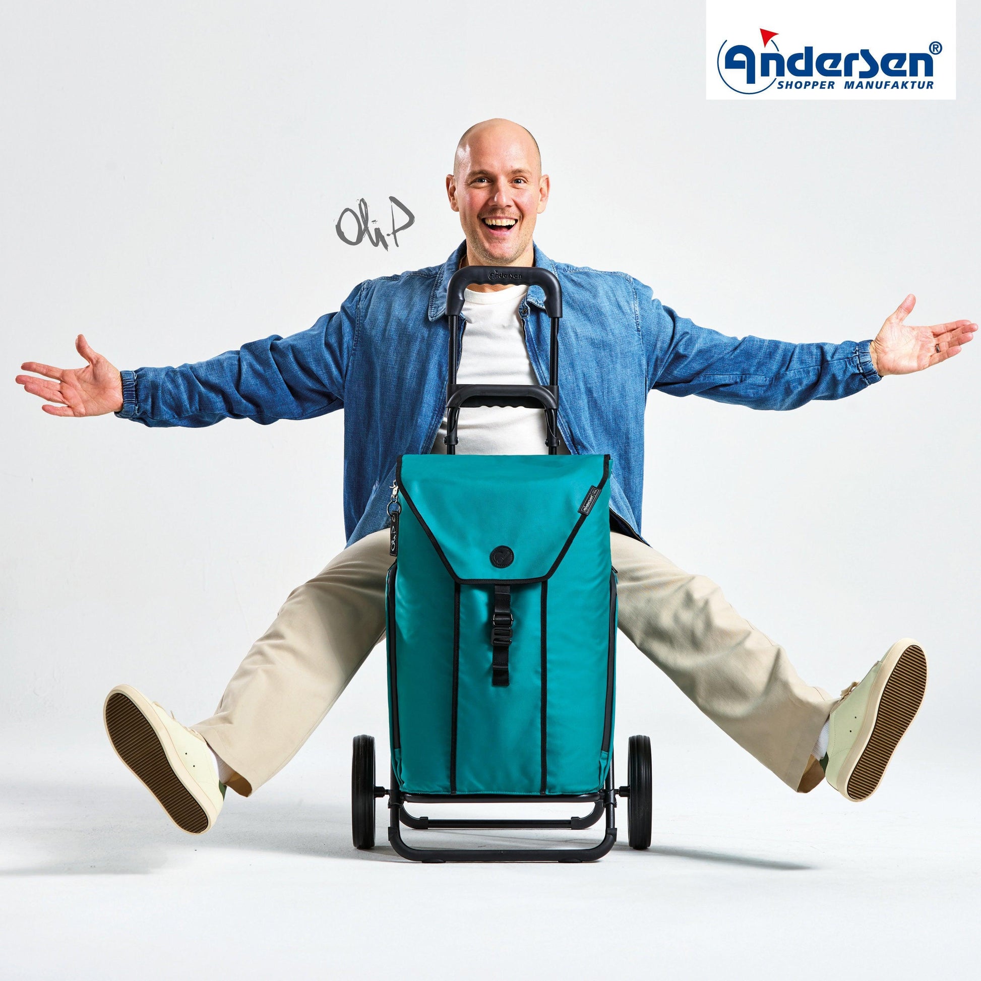 Andersen-Komfort Shopper Oli.P 3.0 - Petrol-shopping-trolley.ch