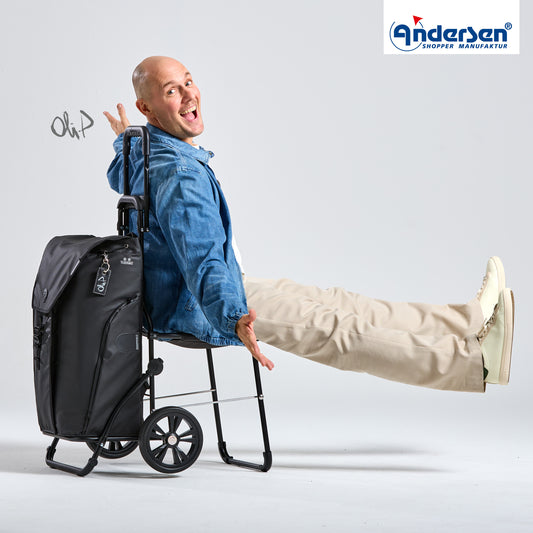 Andersen-Komfort Shopper Oli.P 3.0 - Schwarz-shopping-trolley.ch