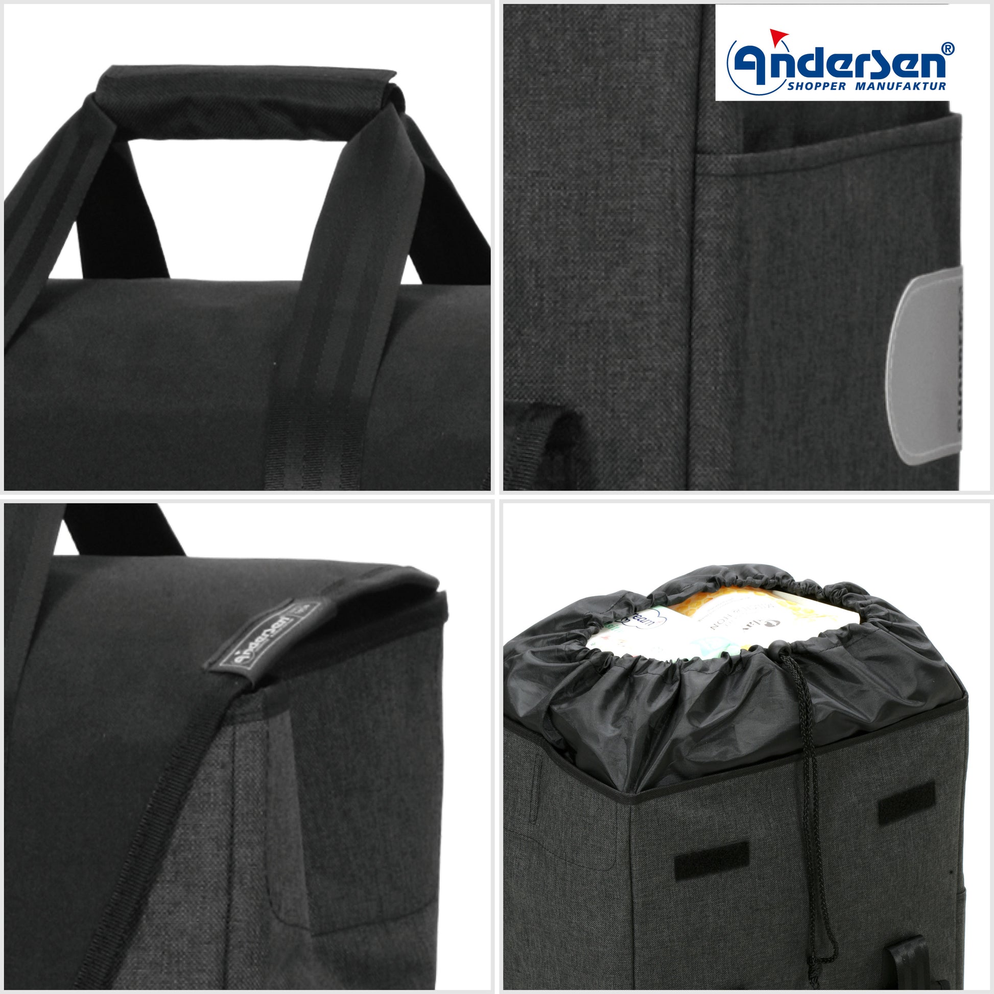 Andersen-Komfort Shopper Senta 2.0 - schwarz-shopping-trolley.ch
