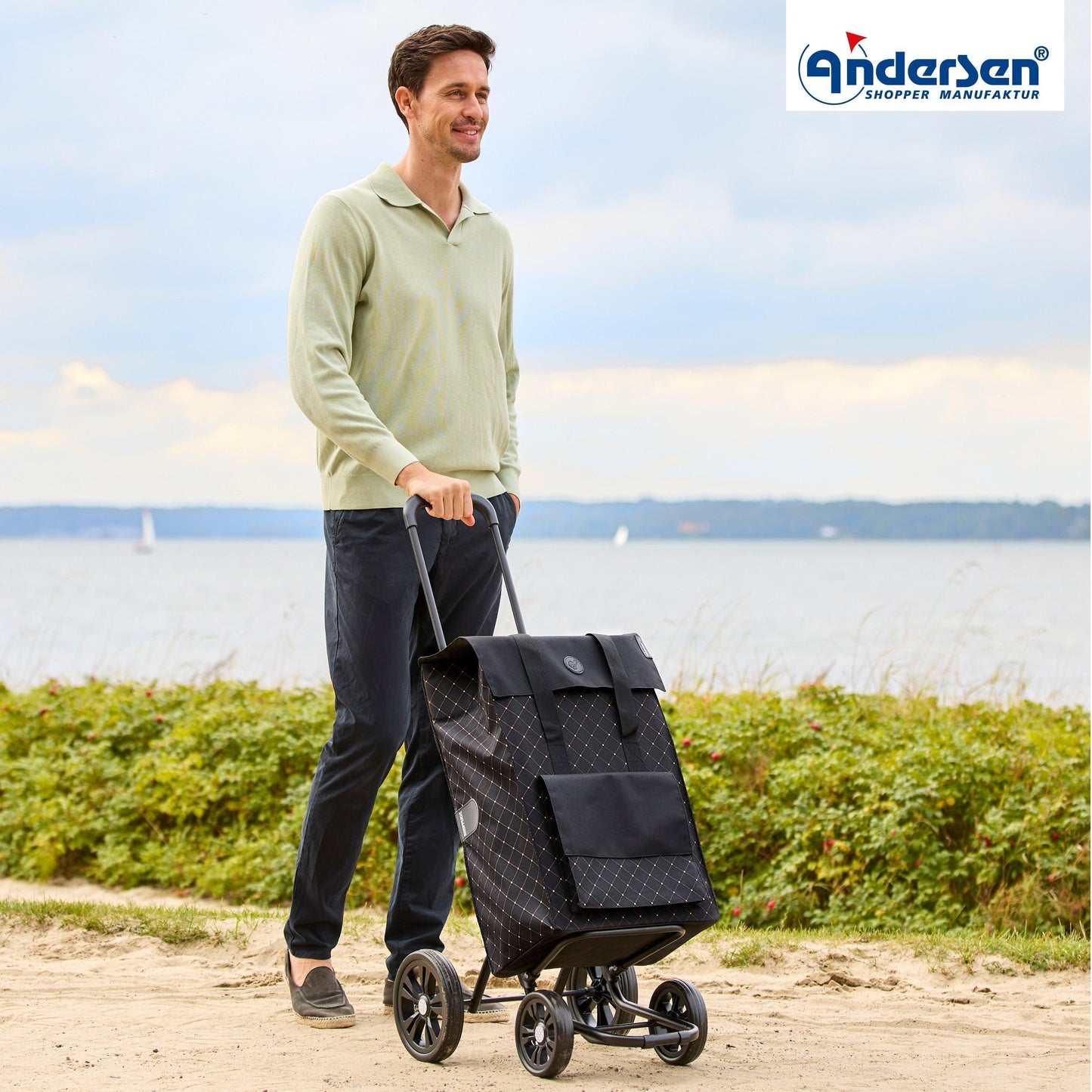 Andersen-Quattro Shopper Lisa - Schwarz-shopping-trolley.ch