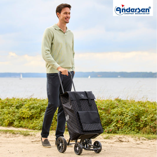 Andersen-Quattro Shopper Lisa - Schwarz-shopping-trolley.ch