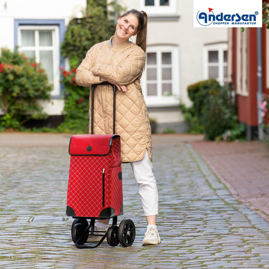 Andersen-Quattro Shopper Sofia - rot-shopping-trolley.ch