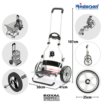 Andersen-Royal Shopper (Kugellagerrad 25 cm) 360° Mole - 2-shopping-trolley.ch