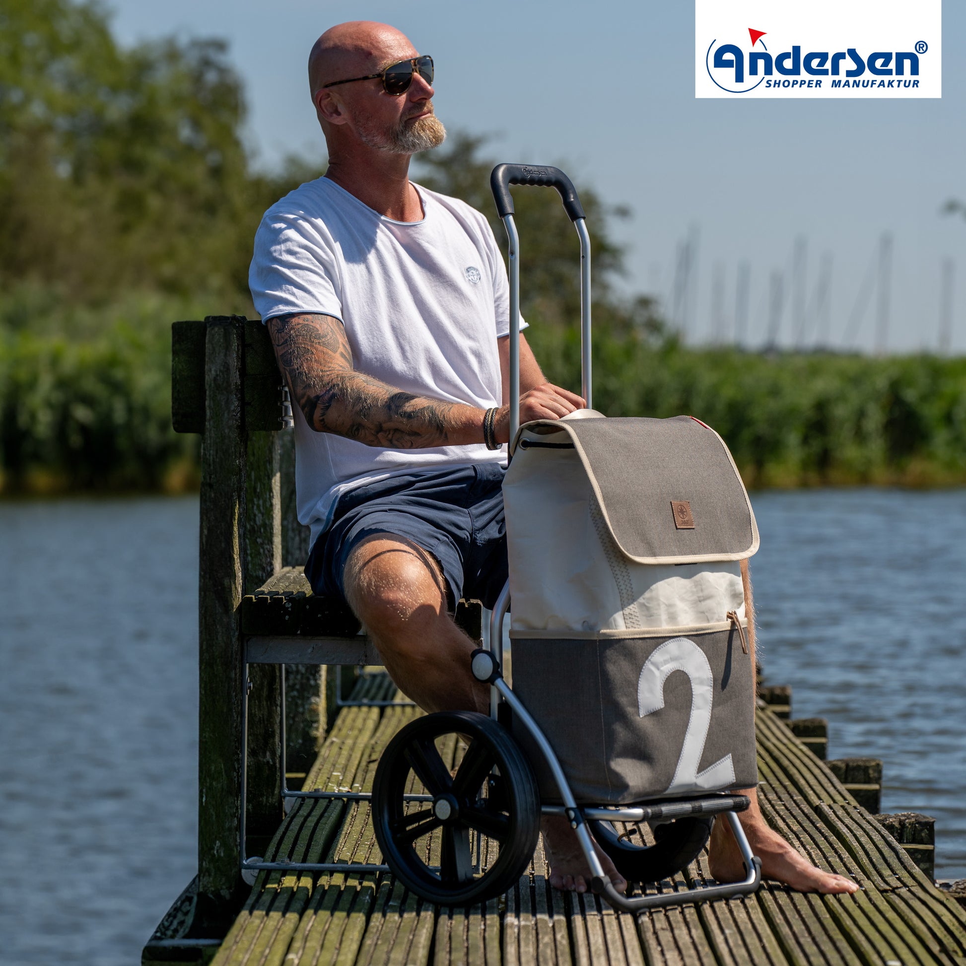 Andersen-Royal Shopper (Kugellagerrad 29 cm) 360° Mole - 2-shopping-trolley.ch