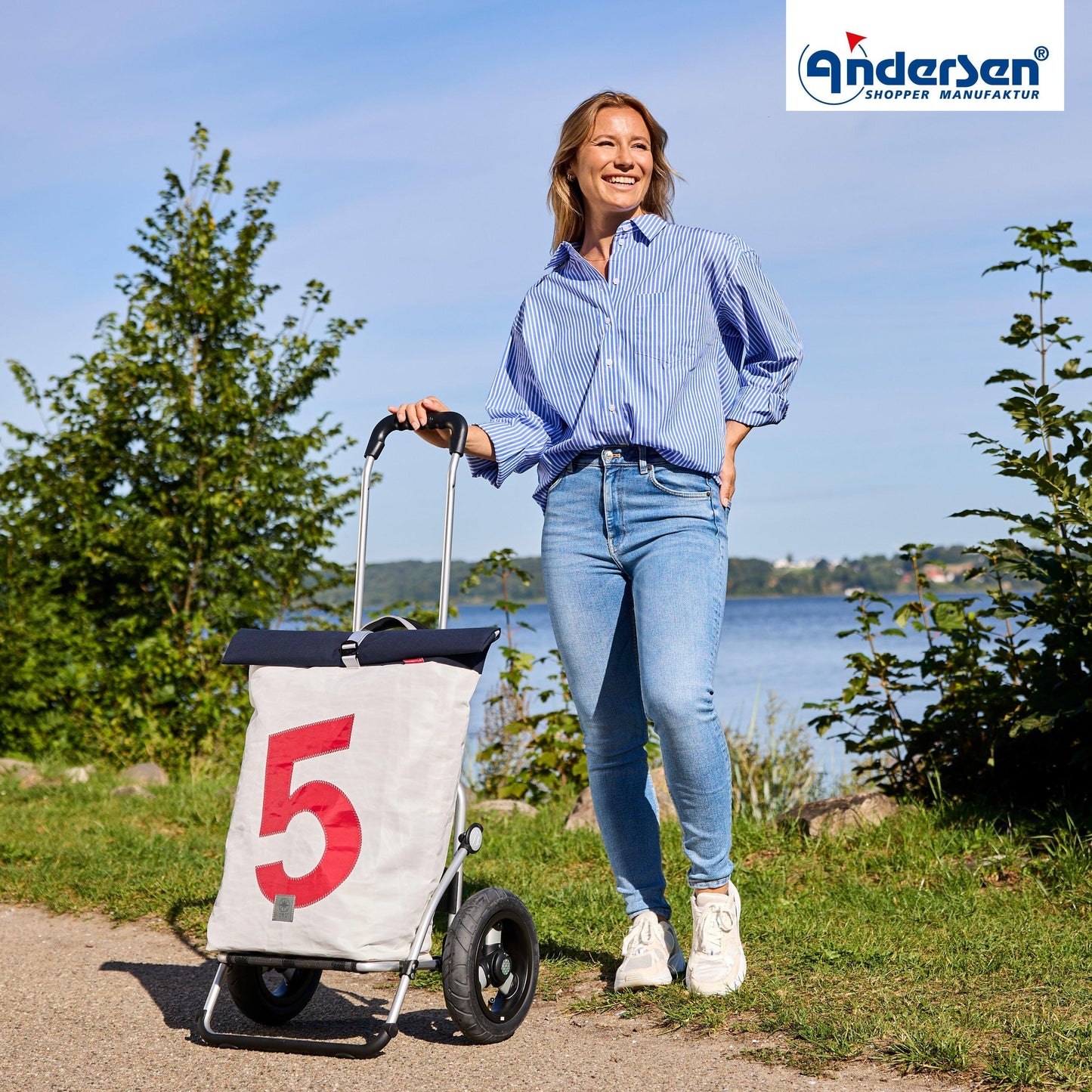 Andersen-Royal Shopper 360° Steg - 5 - Luft-Kugellagerrad 25 cm-shopping-trolley.ch