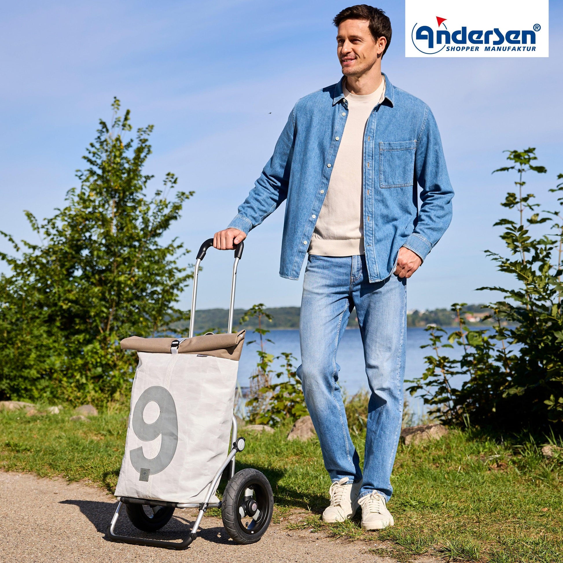 Andersen-Royal Shopper 360° Steg - 9 - Luft-Kugellagerrad 25 cm-shopping-trolley.ch