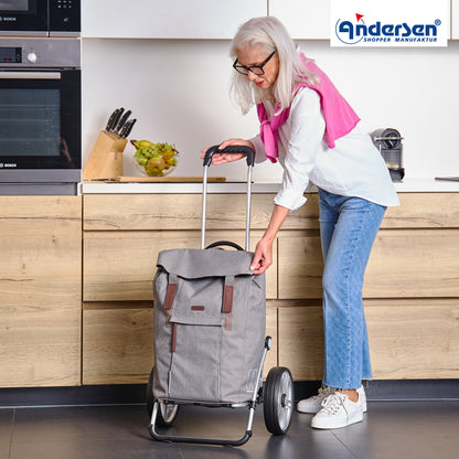 Andersen-Royal Shopper Basil City - Grau - Kugellagerrad 25 cm-shopping-trolley.ch