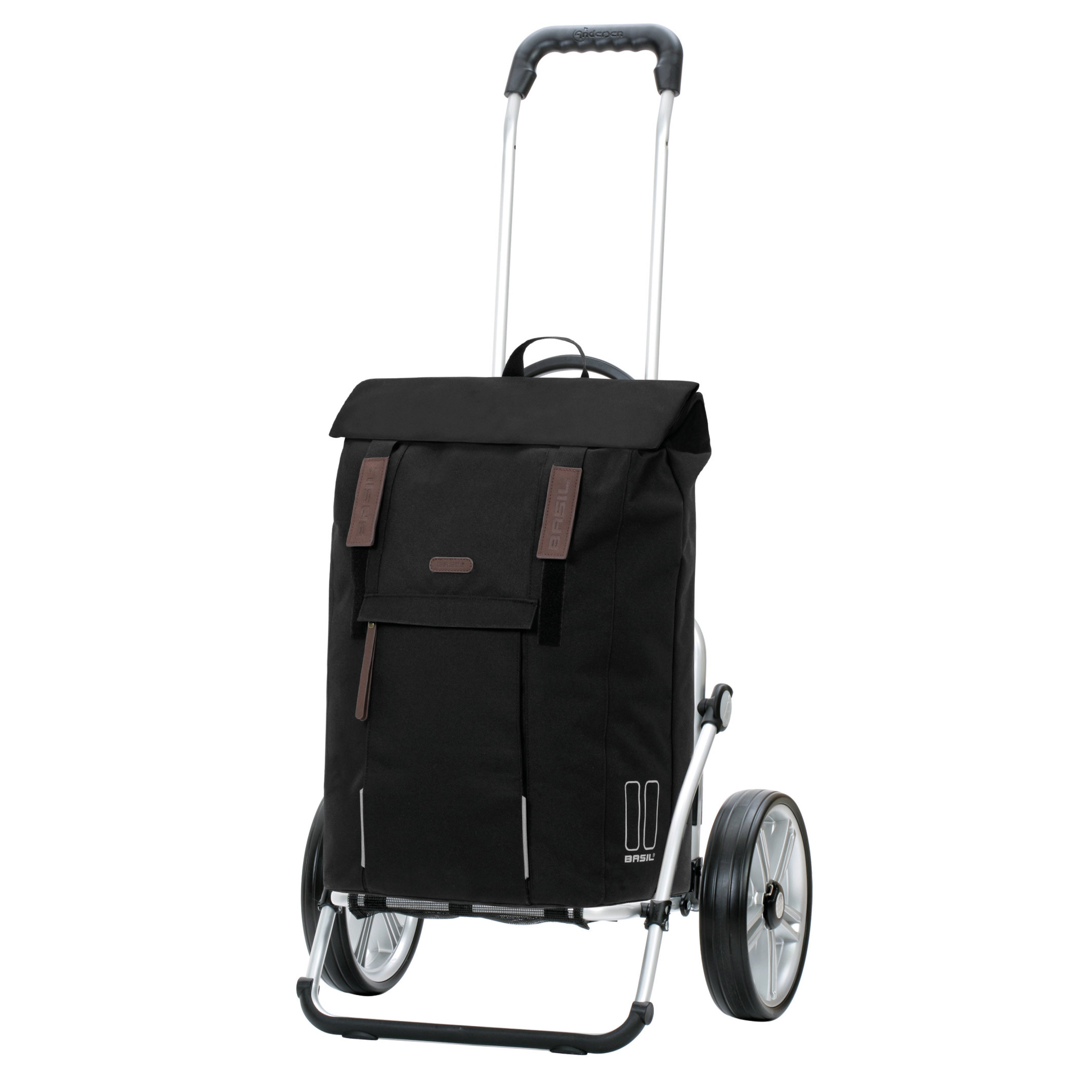 Andersen-Royal Shopper Basil City - Schwarz - Kugellagerrad 25 cm-shopping-trolley.ch