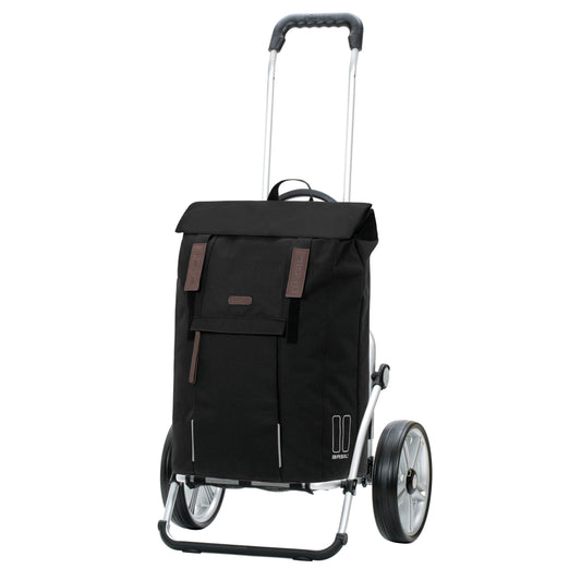 Andersen-Royal Shopper Basil City - Schwarz - Kugellagerrad 25 cm-shopping-trolley.ch