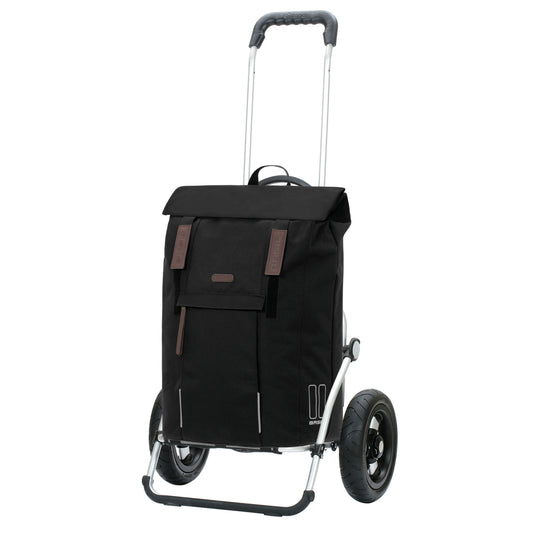 Andersen-Royal Shopper Basil City - Schwarz - Luft-Kugellagerrad 25 cm-shopping-trolley.ch