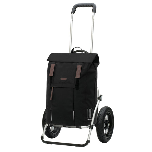 Andersen-Royal Shopper Basil City - Schwarz - Luft-Kugellagerrad 29 cm-shopping-trolley.ch
