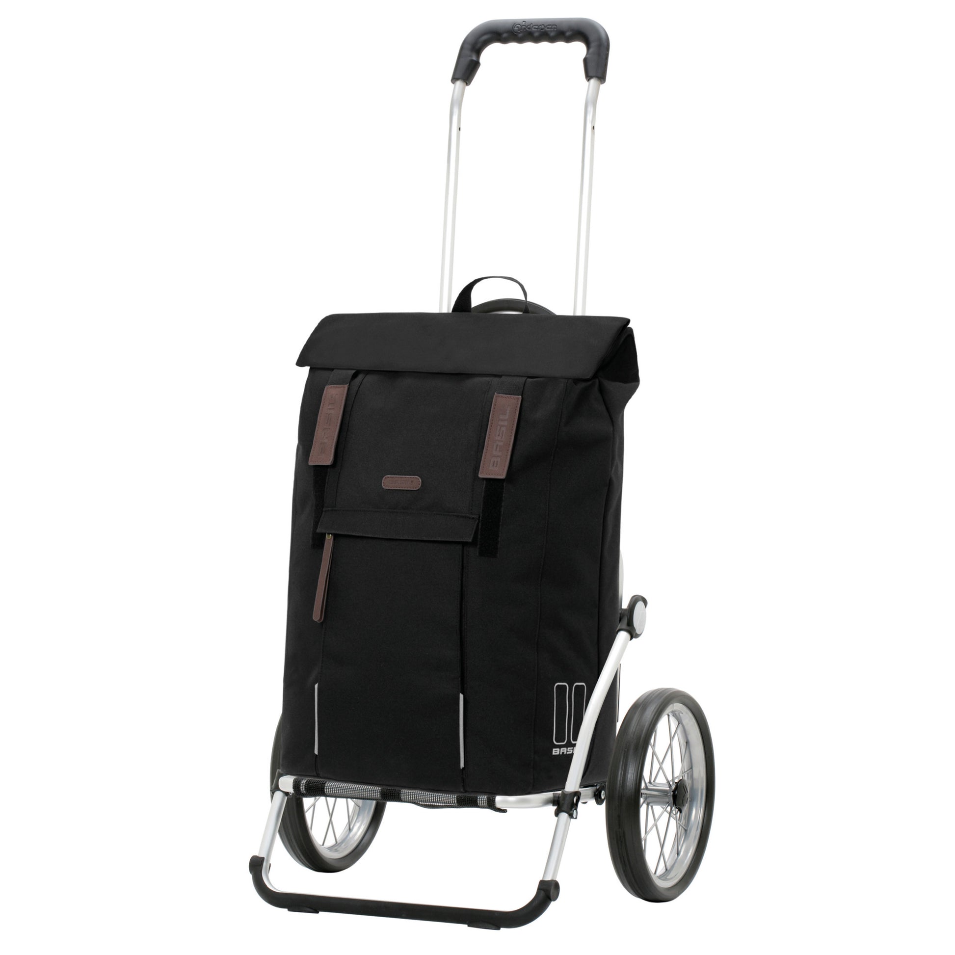 Andersen-Royal Shopper Basil City - Schwarz - Metallspeichenrad 25 cm-shopping-trolley.ch