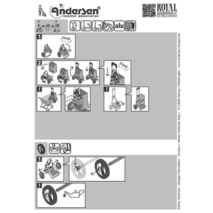 Royal Shopper (Dreispeichenrad 25 cm) Senta 2.0 - grau