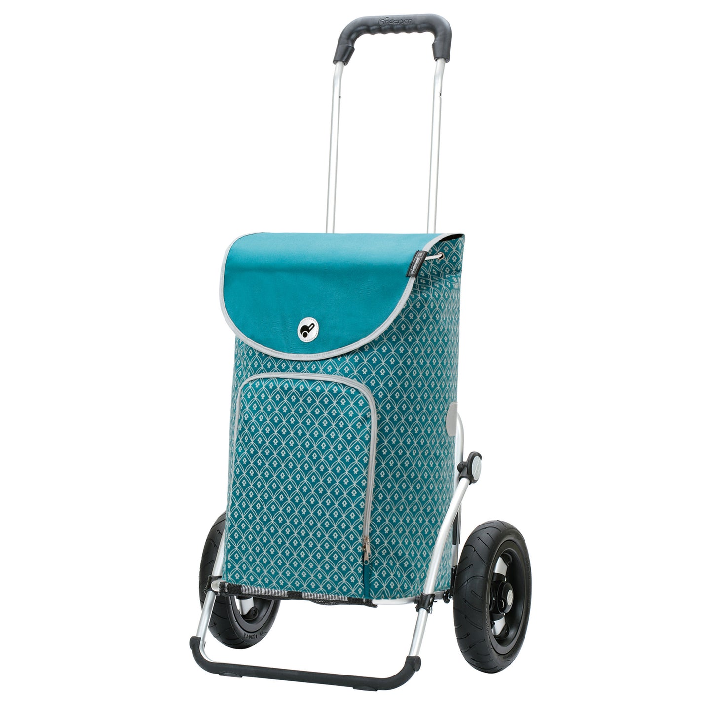 Andersen-Royal Shopper Famke - Petrol - Luft-Kugellagerrad 25 cm-shopping-trolley.ch