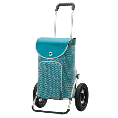 Andersen-Royal Shopper Famke - Petrol - Luft-Kugellagerrad 29 cm-shopping-trolley.ch