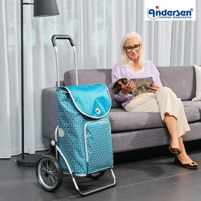 Andersen-Royal Shopper Famke - Petrol - Metallspeichenrad 25 cm-shopping-trolley.ch