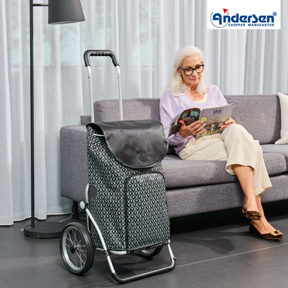 Andersen-Royal Shopper Famke - Schwarz - Metallspeichenrad 25 cm-shopping-trolley.ch