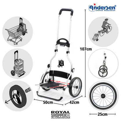 Andersen-Royal Shopper (Metallspeichenrad 25 cm) Gese - grün-shopping-trolley.ch