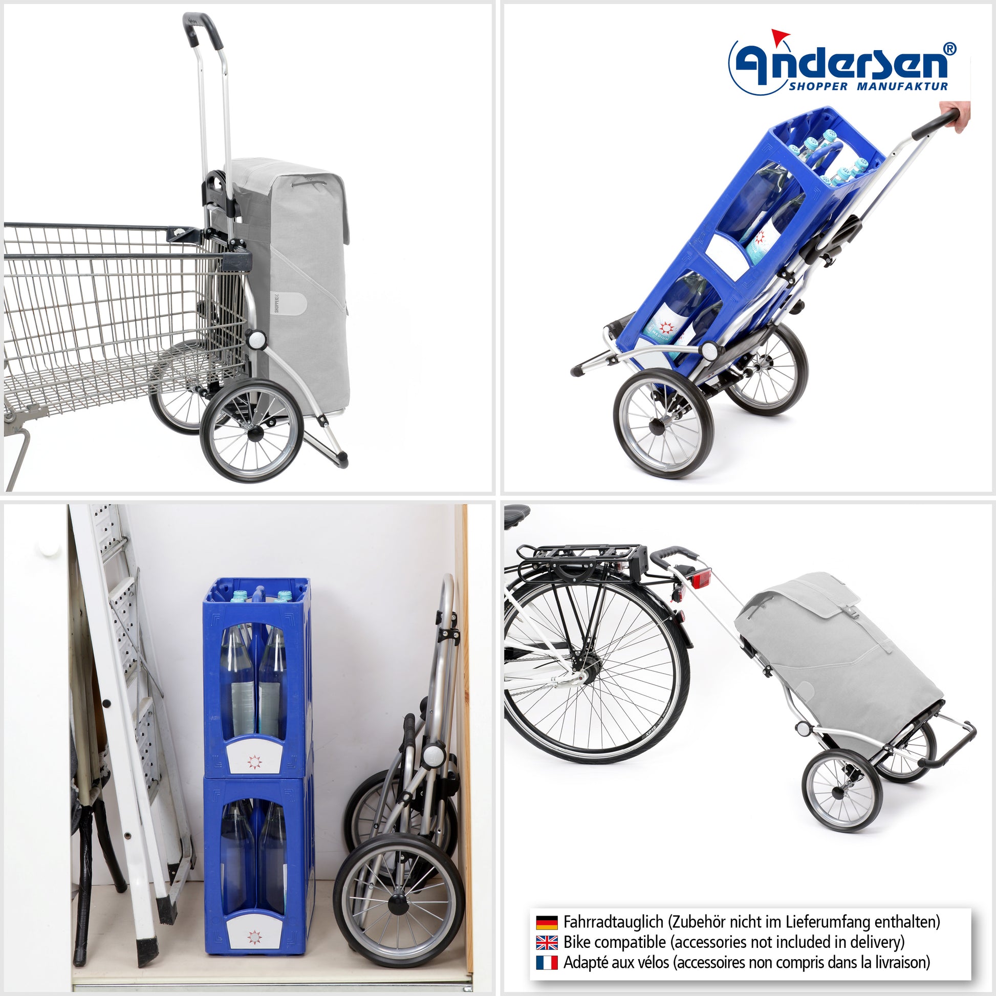 Andersen-Royal Shopper (Metallspeichenrad 25 cm) Gese - grün-shopping-trolley.ch