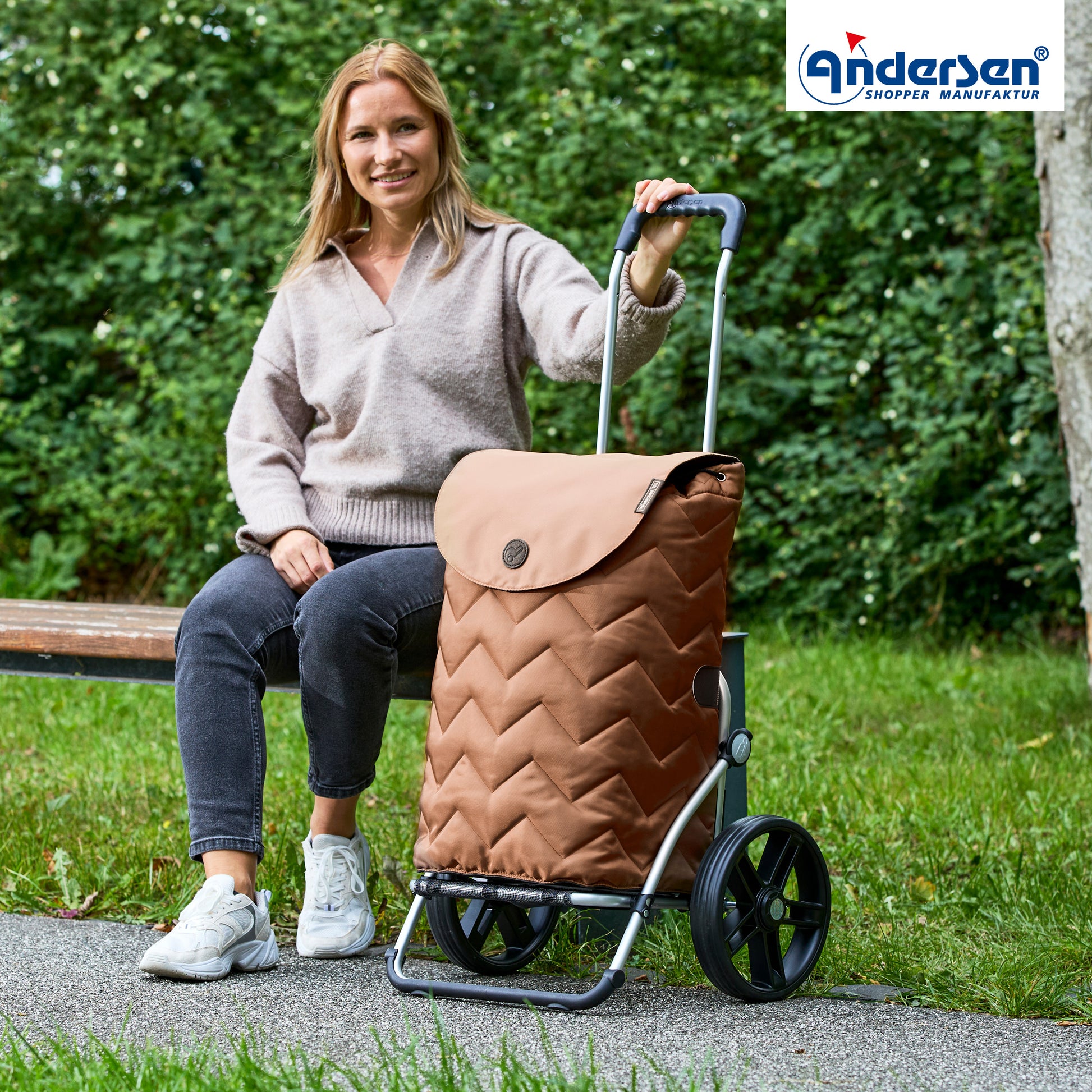 Andersen-Royal Shopper Hilma - Mousse - Leichtlaufrad 25 cm-shopping-trolley.ch