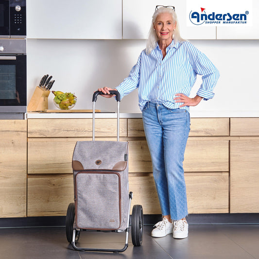 Andersen-Royal Shopper Holk - Grau - Kugellagerrad 29 cm-shopping-trolley.ch