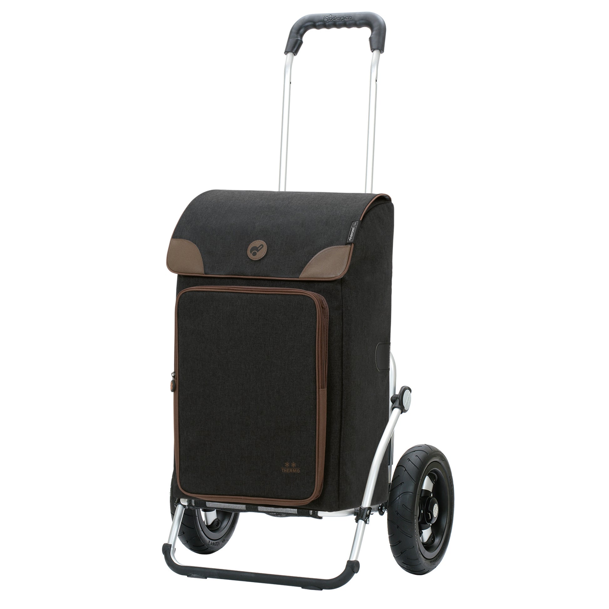 Andersen-Royal Shopper Holk - Schwarz - Luft-Kugellagerrad 25 cm-shopping-trolley.ch