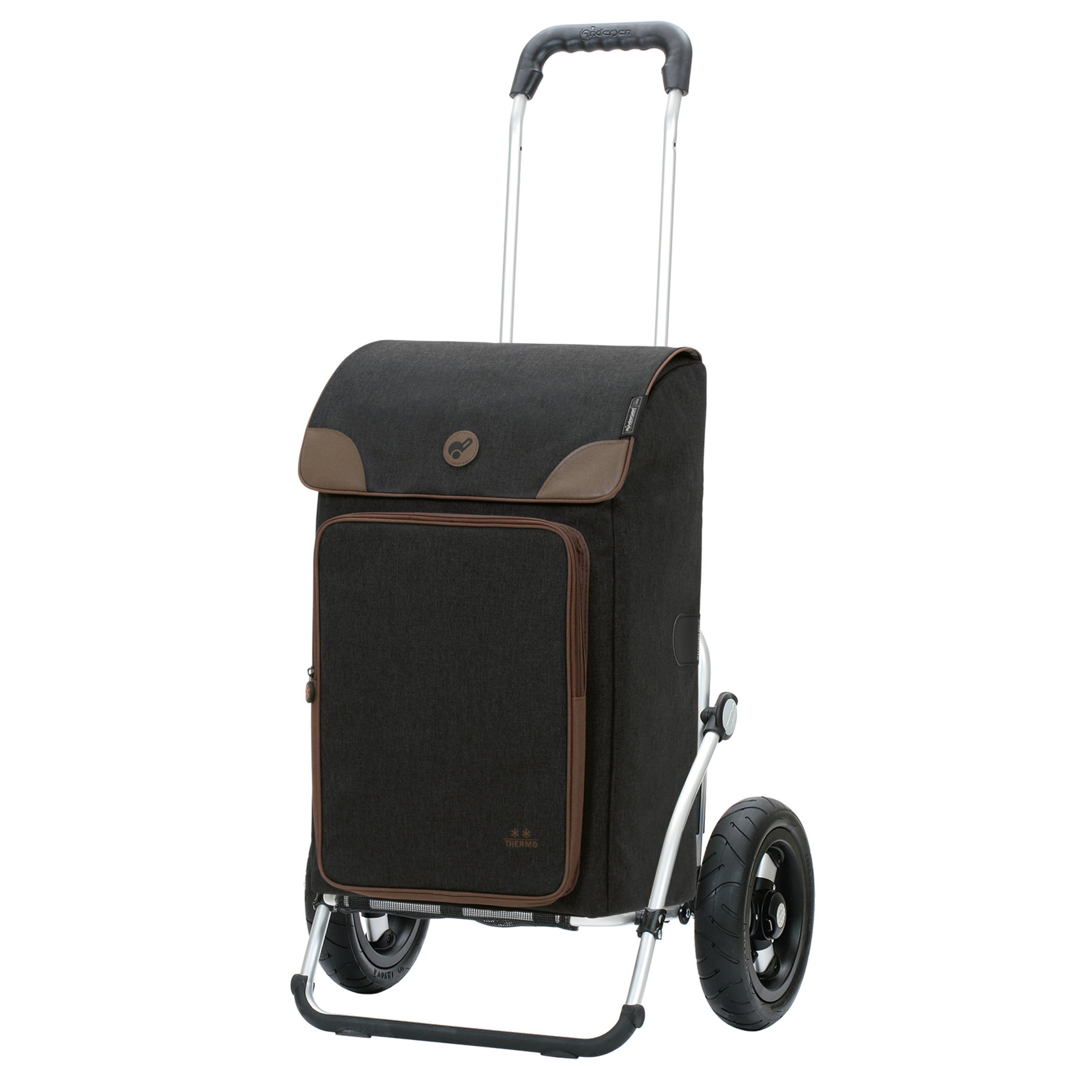 Andersen-Royal Shopper Holk - Schwarz - Luft-Kugellagerrad 25 cm-shopping-trolley.ch