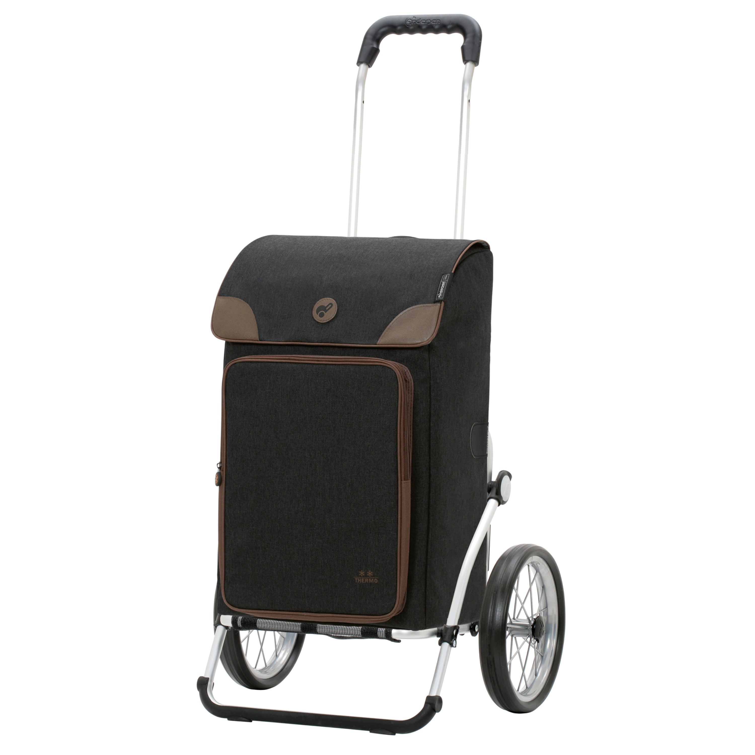 Andersen-Royal Shopper Holk - Schwarz - Metallspeichenrad 25 cm-shopping-trolley.ch