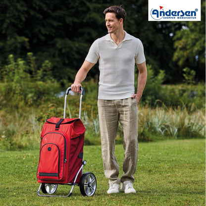 Andersen-Royal Shopper Hydro 3.0 - Rot - Kugellagerrad 25 cm-shopping-trolley.ch