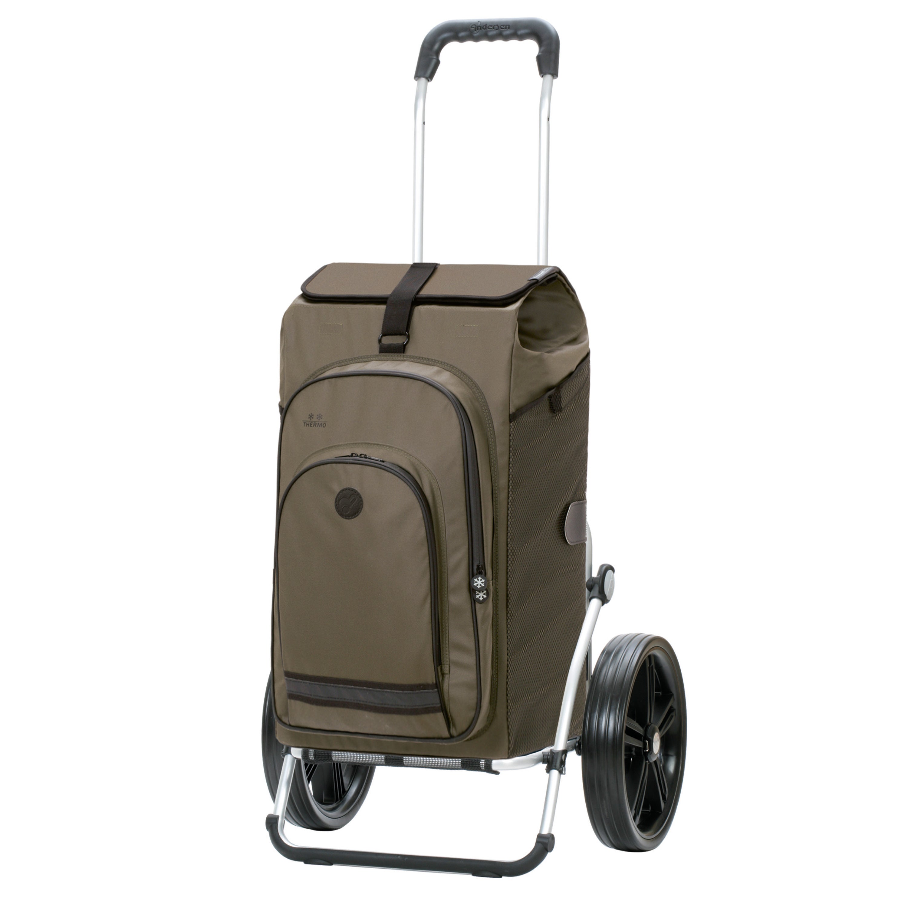 Andersen-Royal Shopper Hydro 3.0 - Oliv - Kugellagerrad 29 cm-shopping-trolley.ch